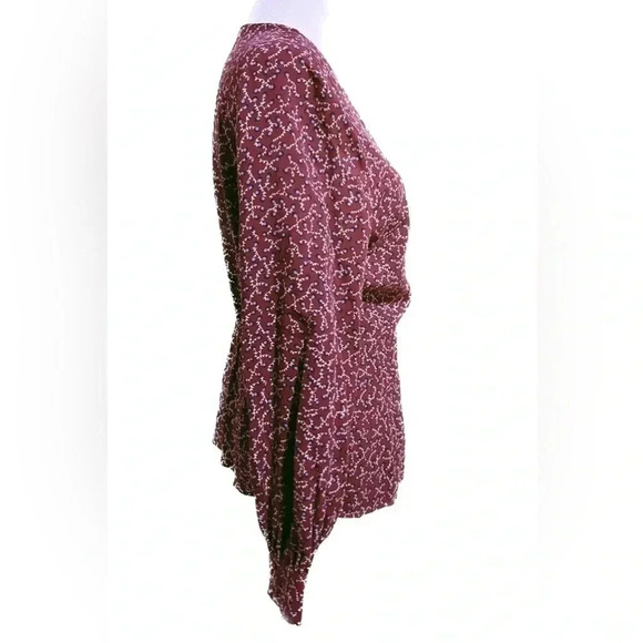 Talbots POET SLEEVE WRAP TOP - CURLY
ROSES medium petite - Picture 3 of 9